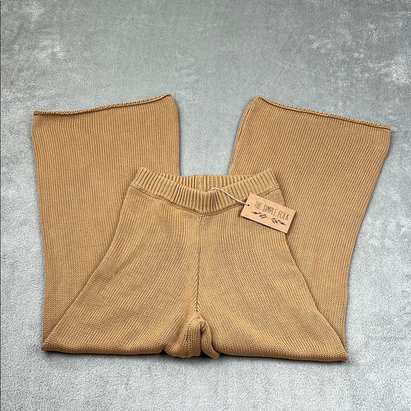 NEW The Simple Folk 0/XS 100% Organic Cotton Carmel Cozy...